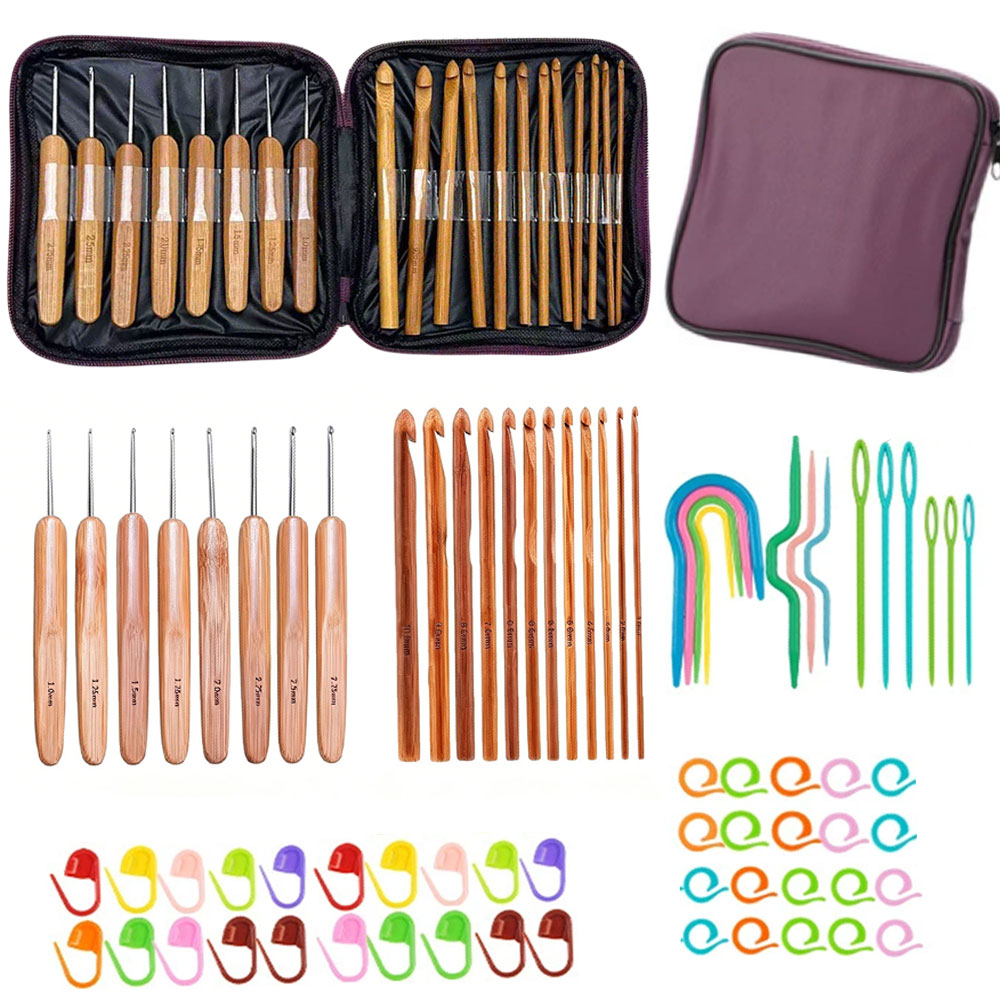 Craft Tools - Conjunto de 74 Agulhas de Crochê