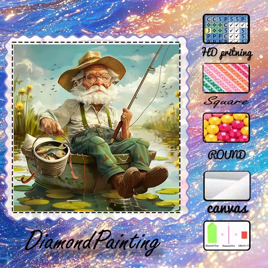 5D Diamond Painting Kit Full Drill - 1 peça de tecido flocado 5D