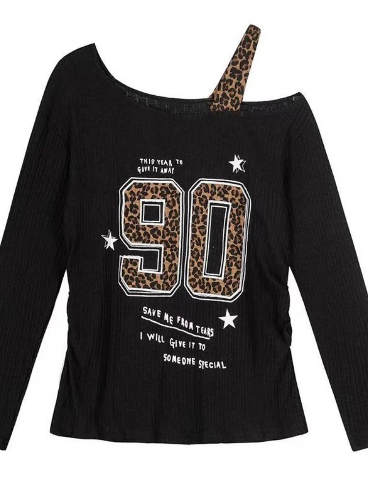 Embroidery - Camiseta Feminina Y2K com Estampa de