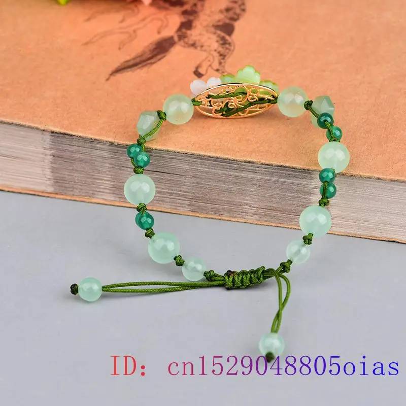 Verde Jade Flor Pulseira para  - Beading avaliação e preço