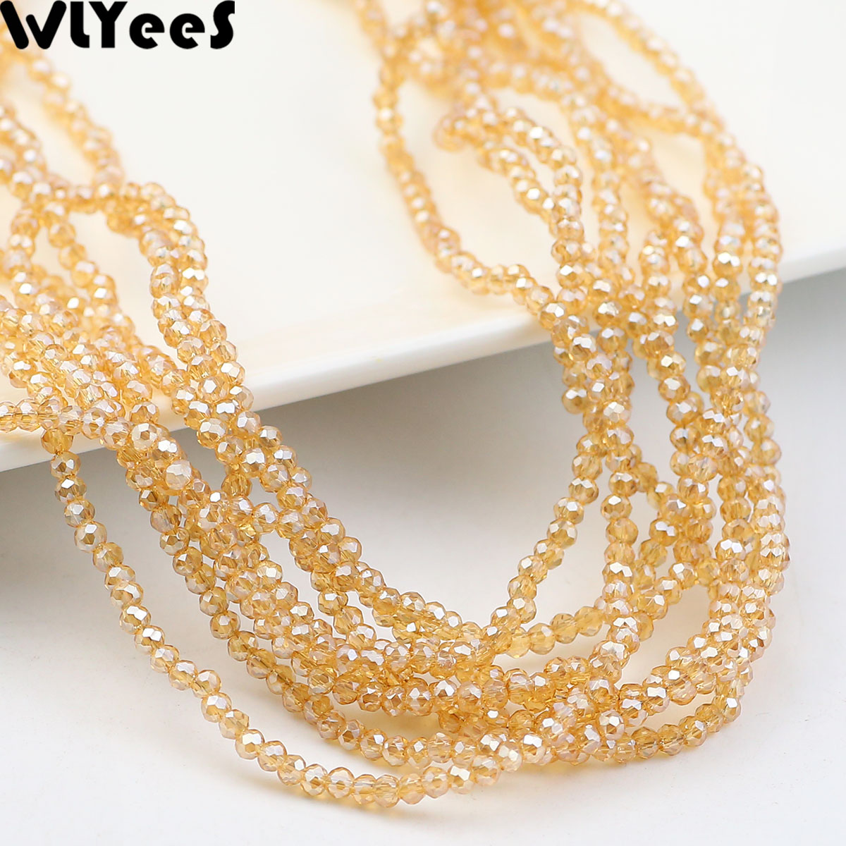 Wlyees contas planas redondas  - Glass Seed Beads 2Mm Jewelry Making avaliação e preço