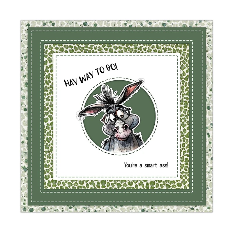 Carimbo transparente de burro  - Clear Silicone Stamps For Card Making avaliação e preço
