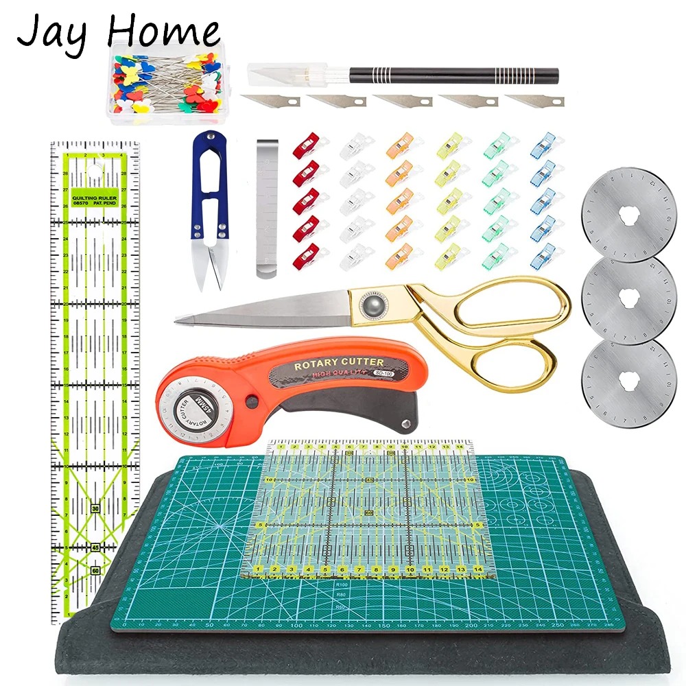 42 pçs conjunto de cortador ro - Rotary Cutter For Fabric 45Mm avaliação e preço