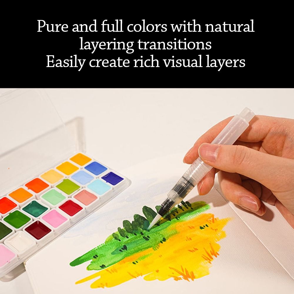 Conjunto de tintas aquarela co - Watercolor Paint Set Solid Pigment avaliação e preço
