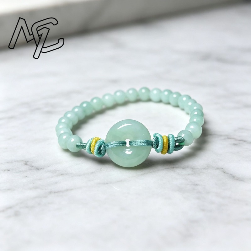 Pulseira de Contas de Jadeíte  - Beading avaliação e preço