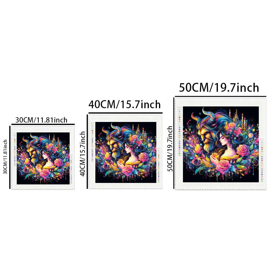 1 peça - Potdemiel-5D-DIY - Te - 5D Diamond Painting Kit Full Drill avaliação e preço