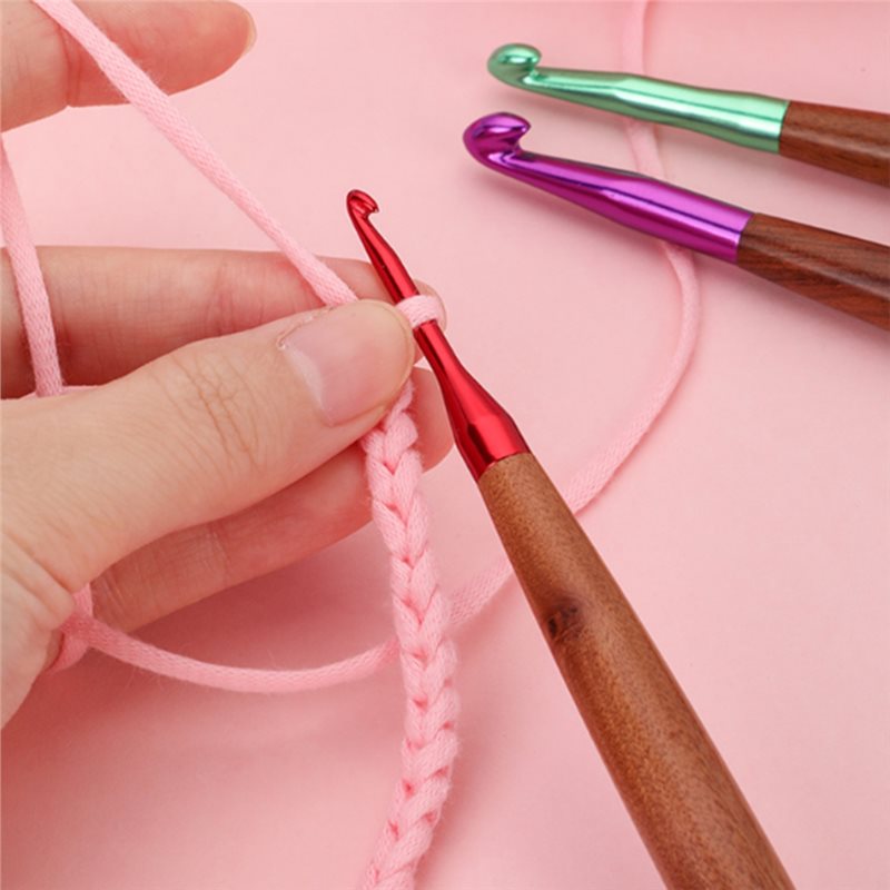 A59Z - Agulhas de Crochê Ergon - Wooden Crochet Hooks Ergonomic Handle avaliação e preço