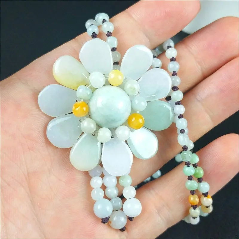 Certificado jade birmanês gira - Beading avaliação e preço