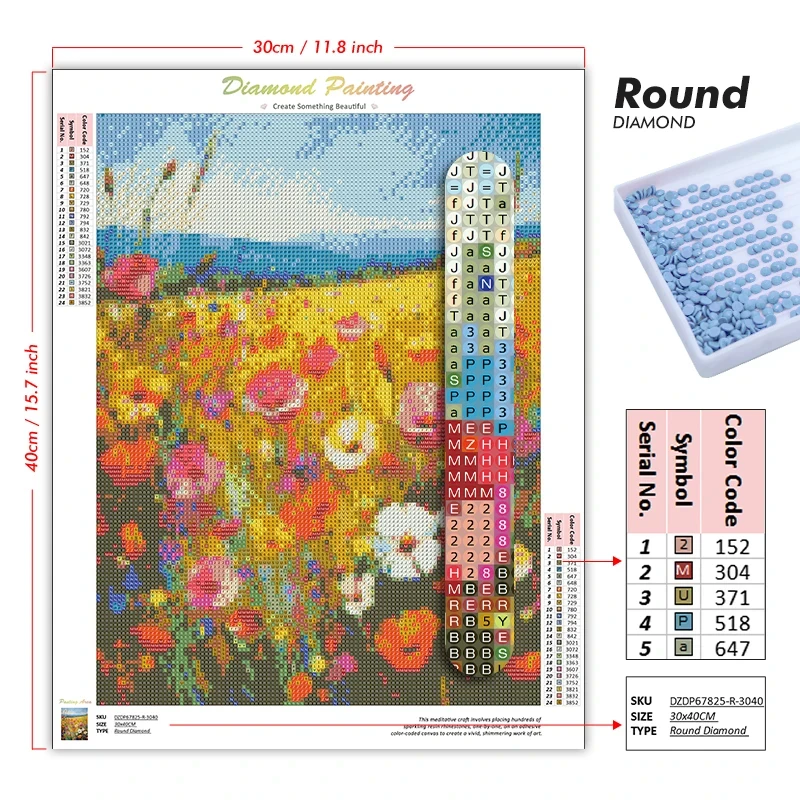 Kit de Pintura com Diamantes 5 - 5D Diamond Painting Kit Full Drill avaliação e preço