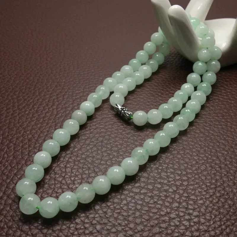 Colar de contas de jade verde  - Beading avaliação e preço
