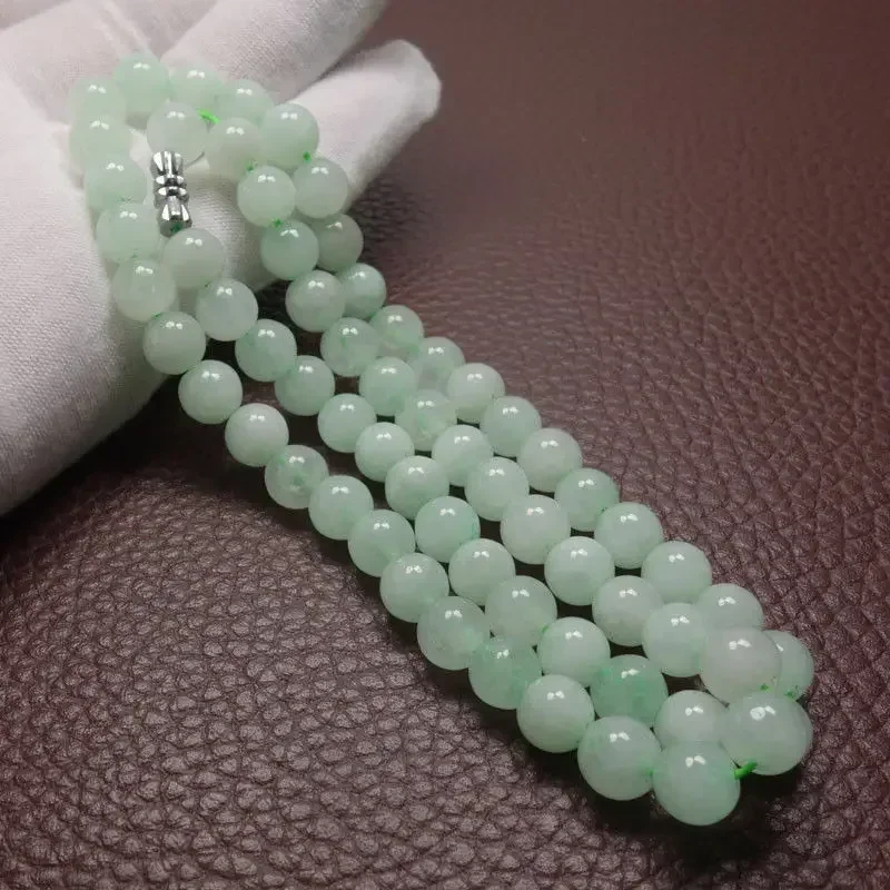 Colar de contas de jade verde  - Beading avaliação e preço