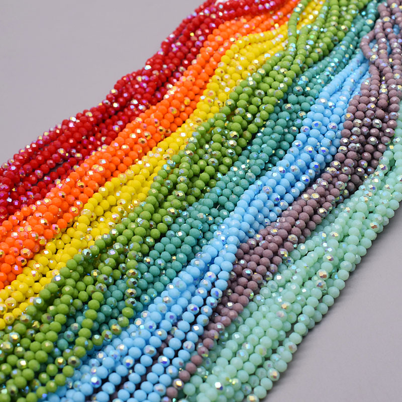 Esquema de cores 4mm, 6 fios/s - Glass Seed Beads 2Mm Jewelry Making avaliação e preço