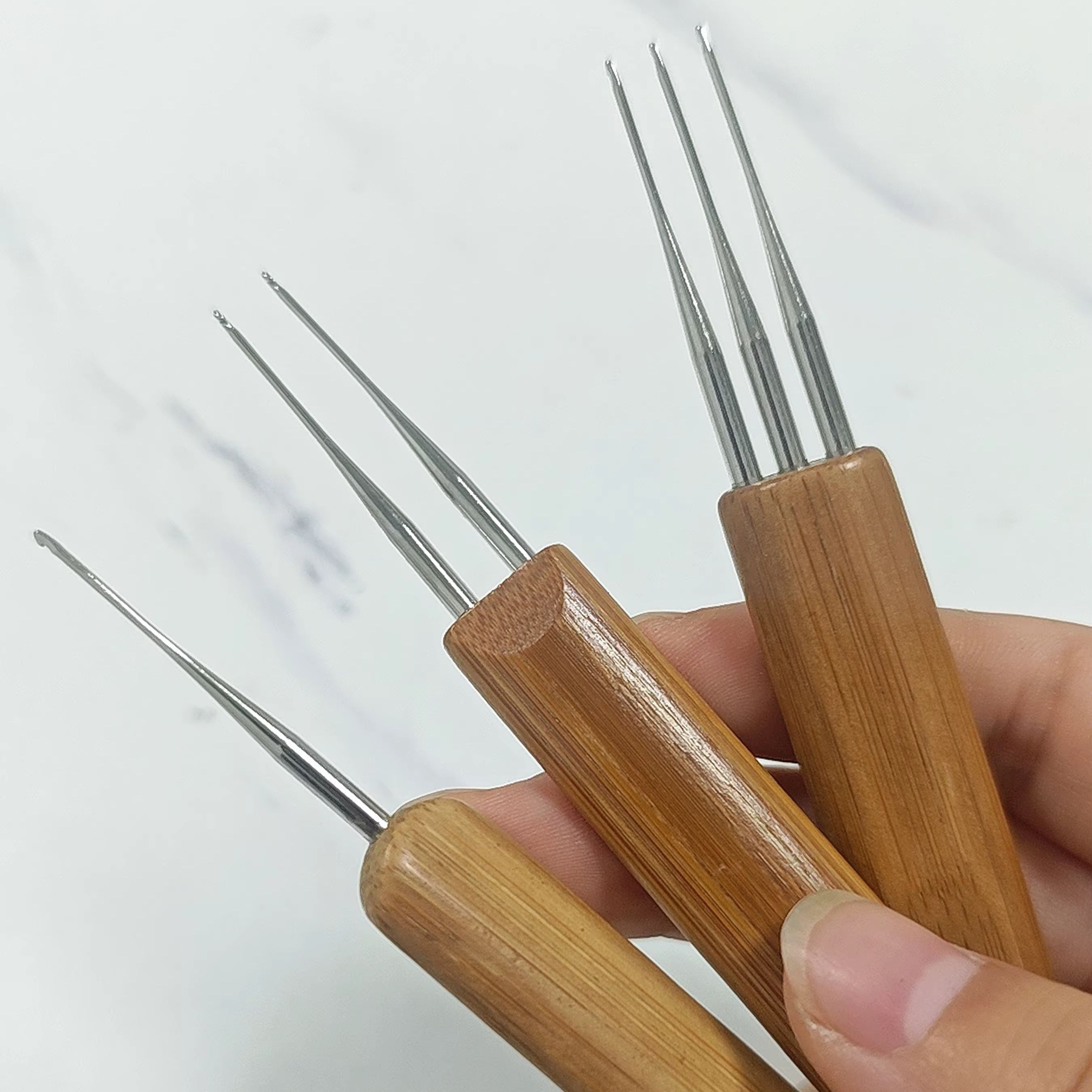 Agulhas de Crochê Ergonômicas  - Wooden Crochet Hooks Ergonomic Handle avaliação e preço