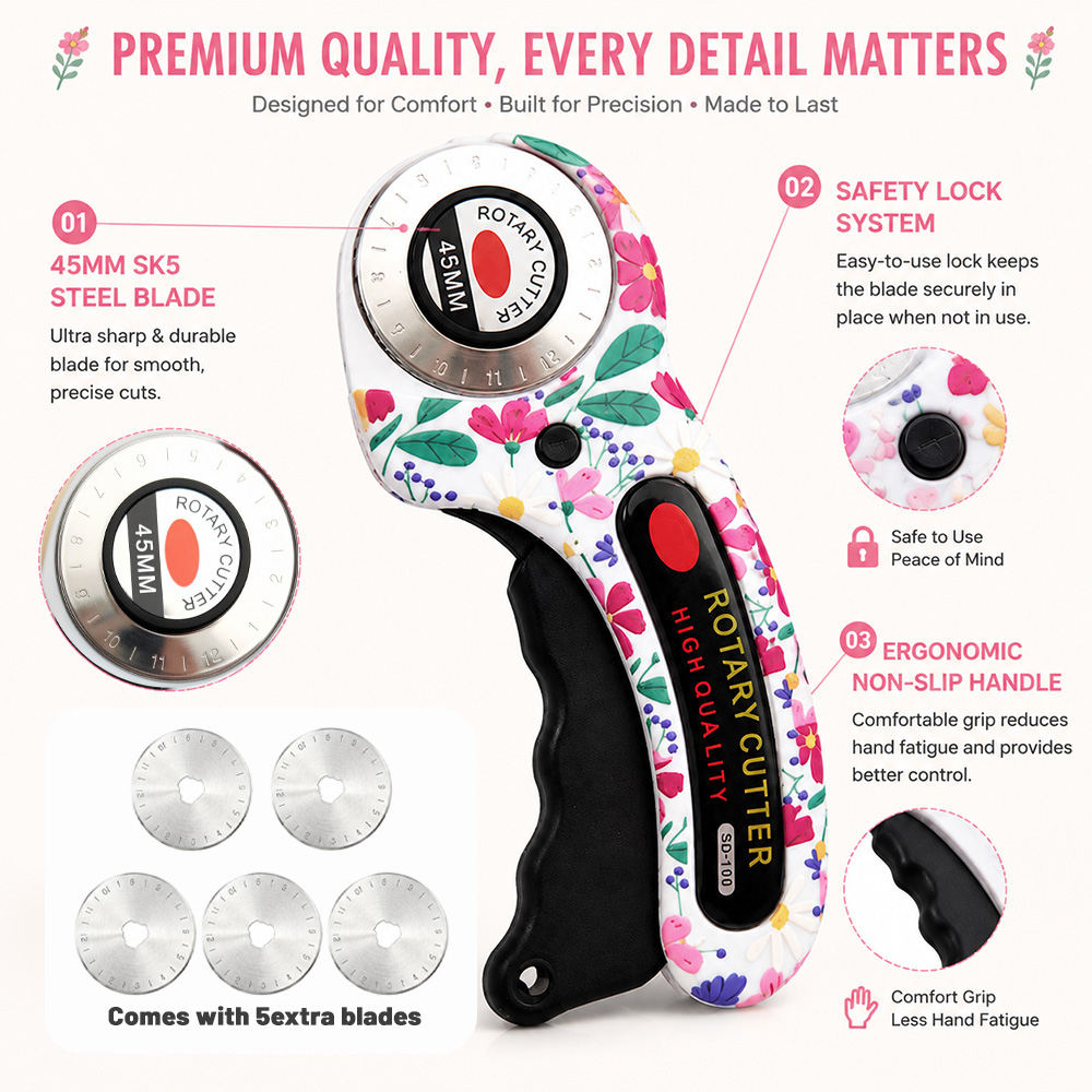 Cortador Rotativo 45mm para Pa - Rotary Cutter For Fabric 45Mm avaliação e preço