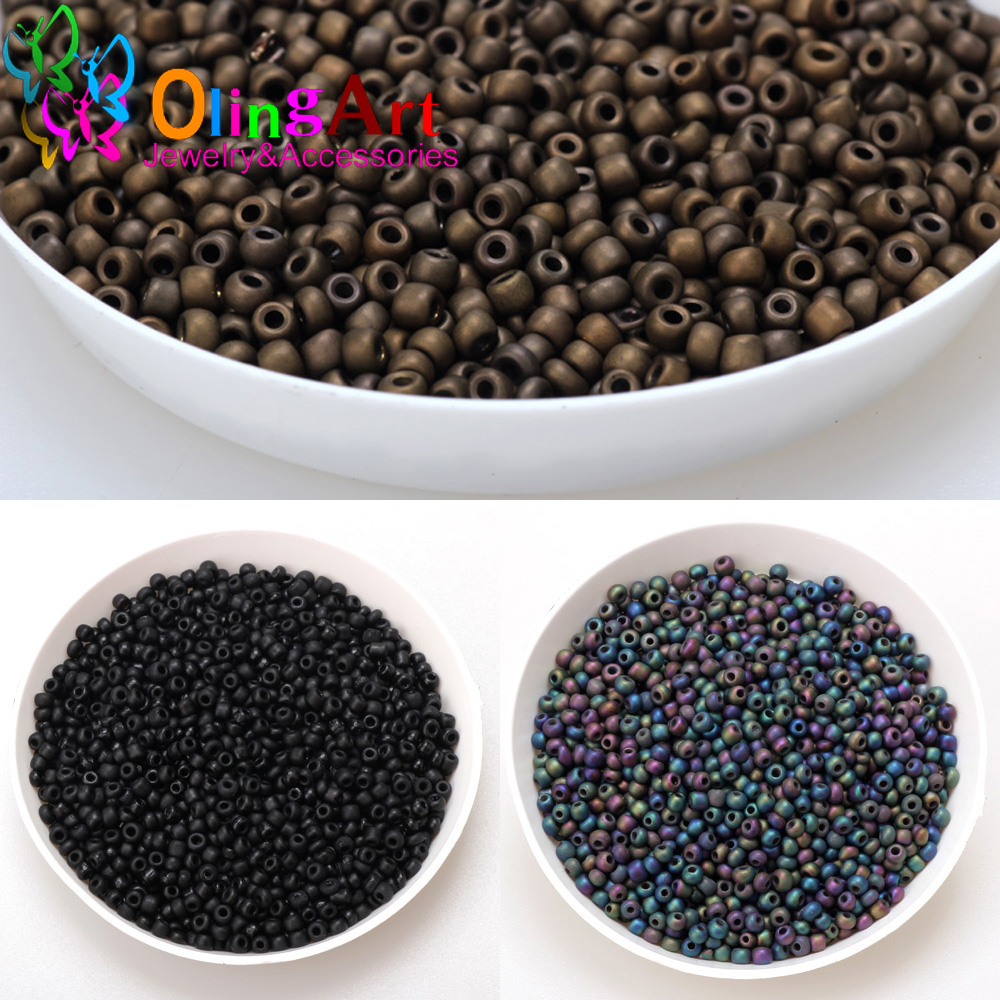 2mm 3mm 4mm chapeamento cor fo - Glass Seed Beads 2Mm Jewelry Making avaliação e preço