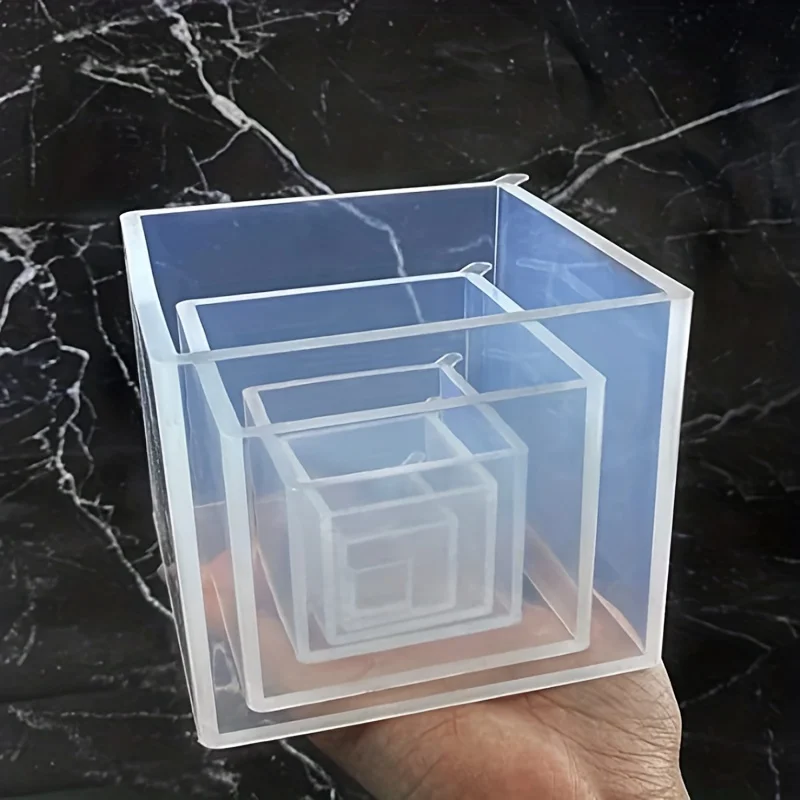 5 pçs molde de resina quadrada - Silicone Epoxy Resin Molds Set avaliação e preço