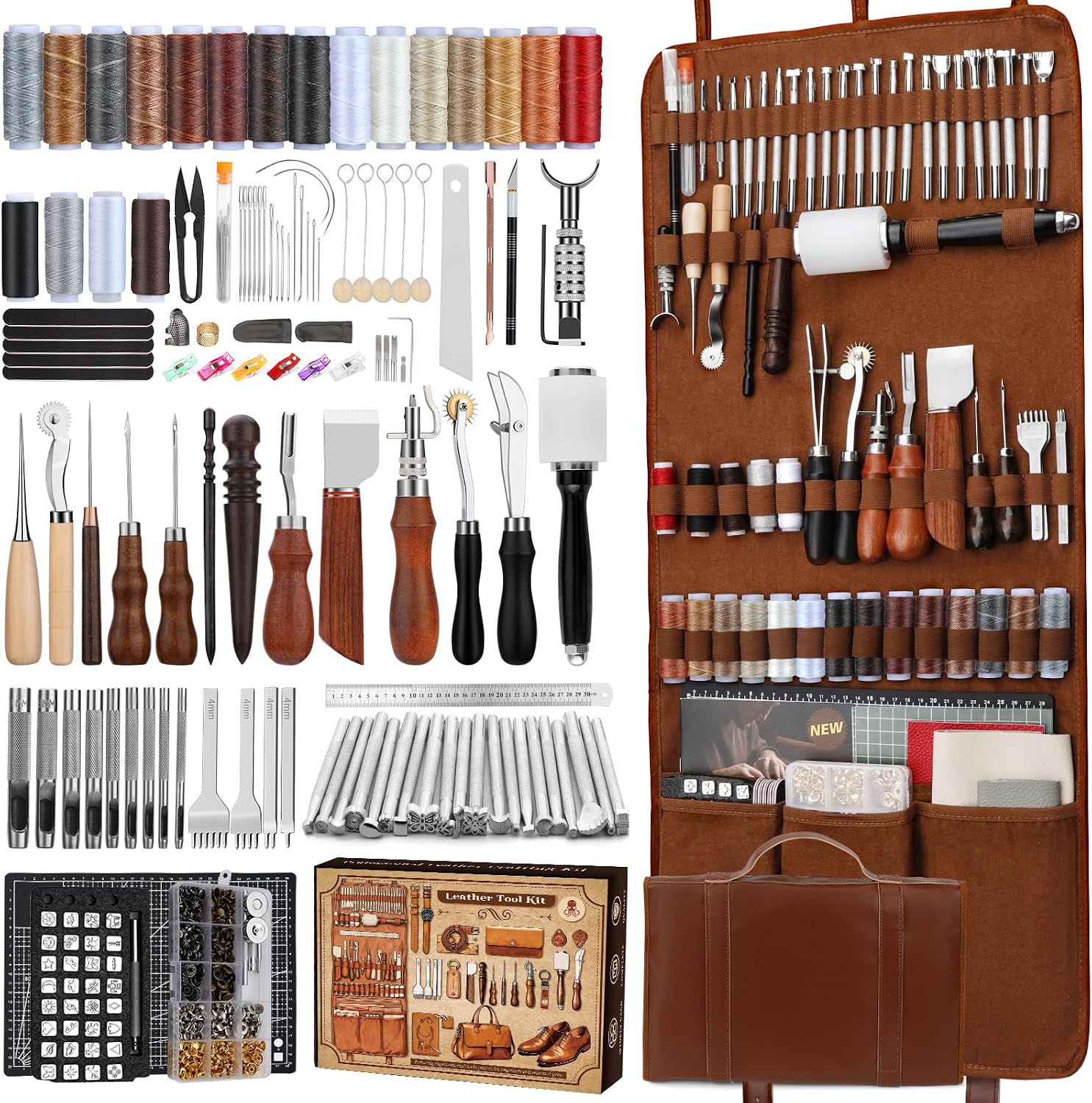 Kit de Trabalho em Couro, Ferr - Craft Tools avaliação e preço