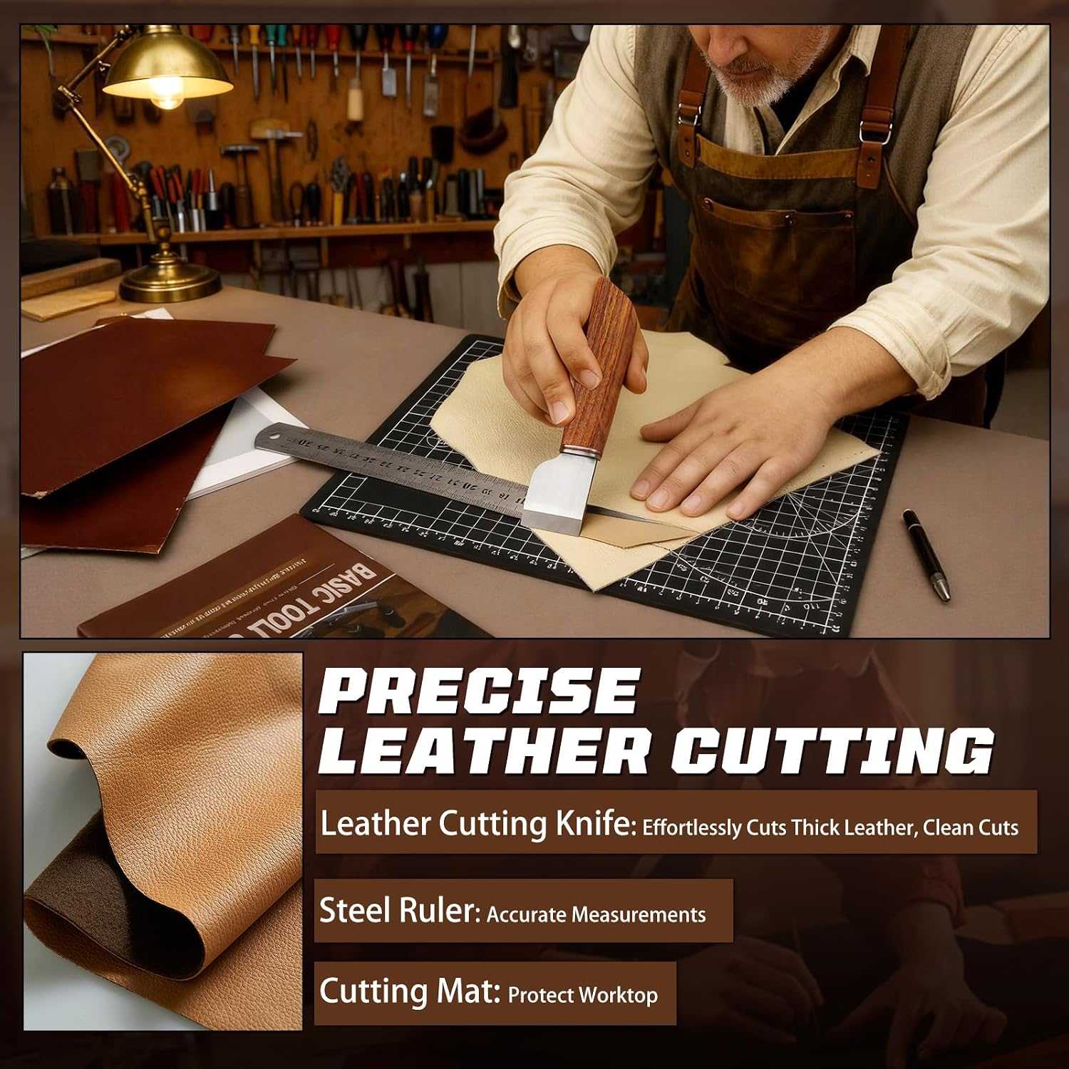 Kit de Trabalho em Couro, Ferr - Craft Tools avaliação e preço