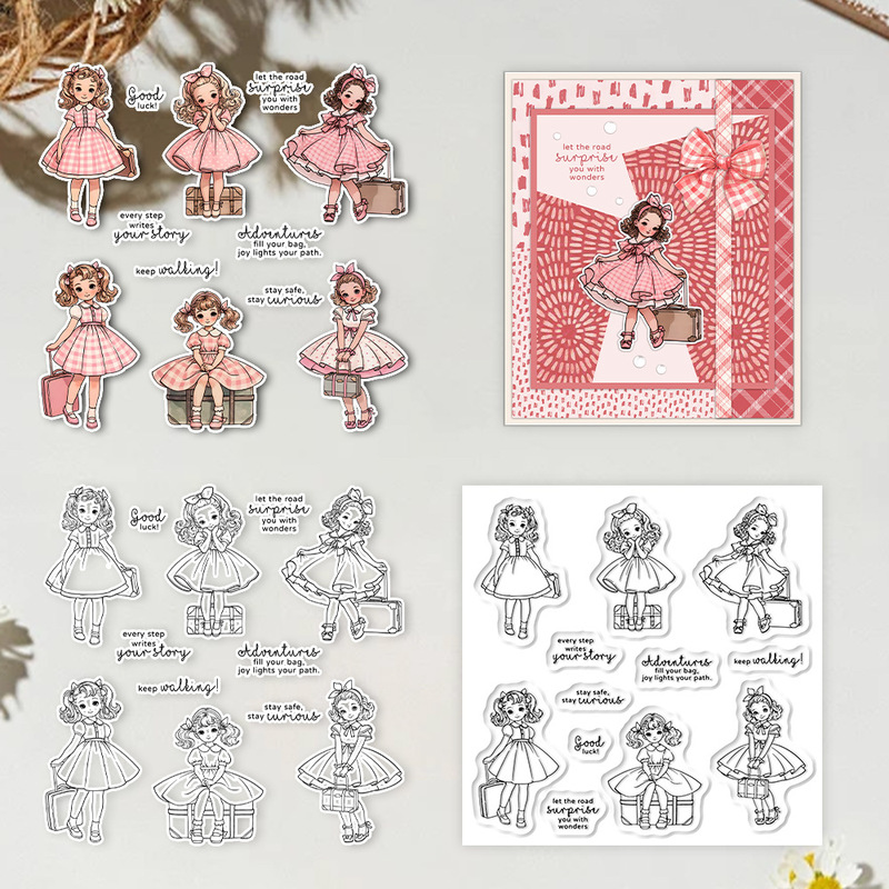 Suncraft Lovely Traveling Litt - Clear Silicone Stamps For Card Making avaliação e preço