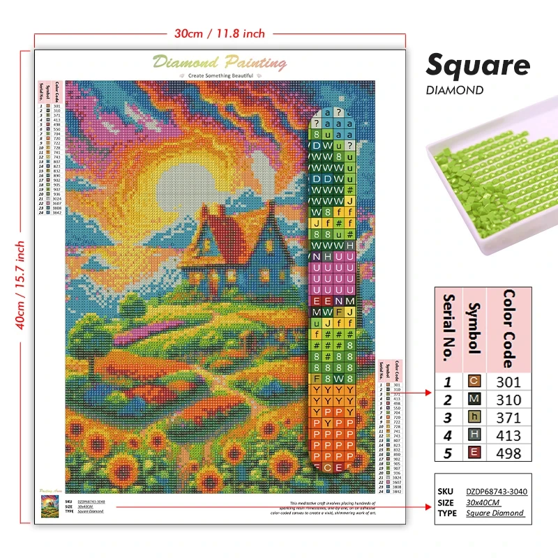 Kit de Pintura Diamante 5D DIY - 5D Diamond Painting Kit Full Drill avaliação e preço