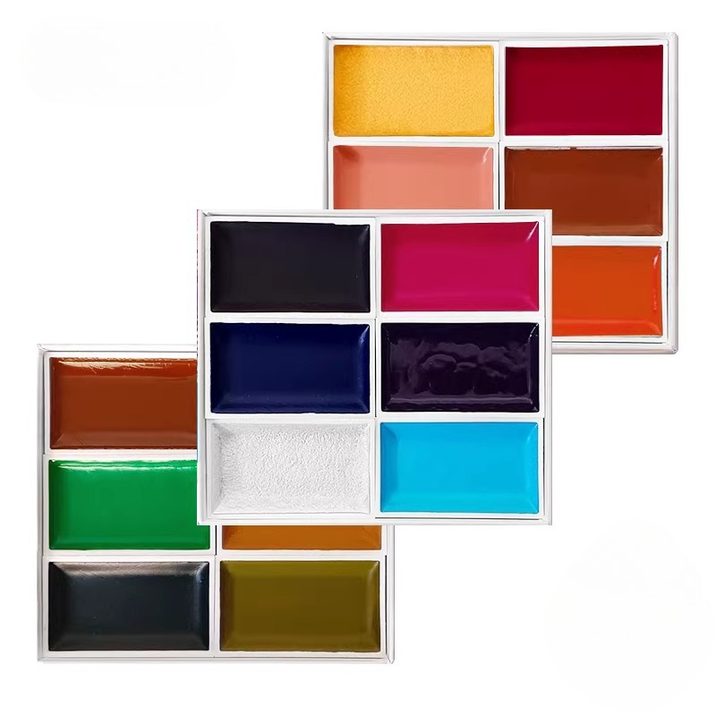 Conjunto de Tintas Sólidas Jap - Watercolor Paint Set Solid Pigment avaliação e preço