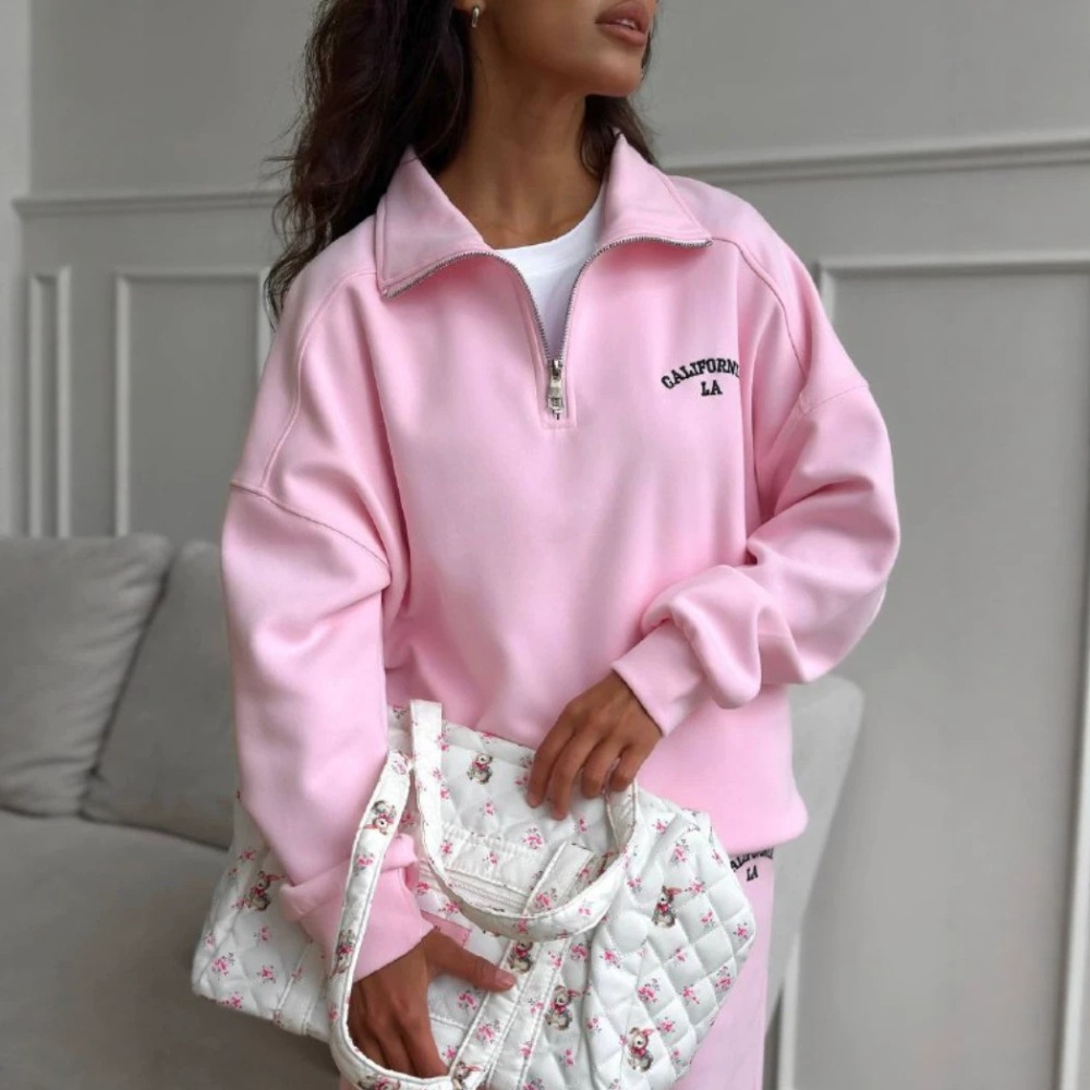 Conjunto de Moletom com Letras - Embroidery avaliação e preço