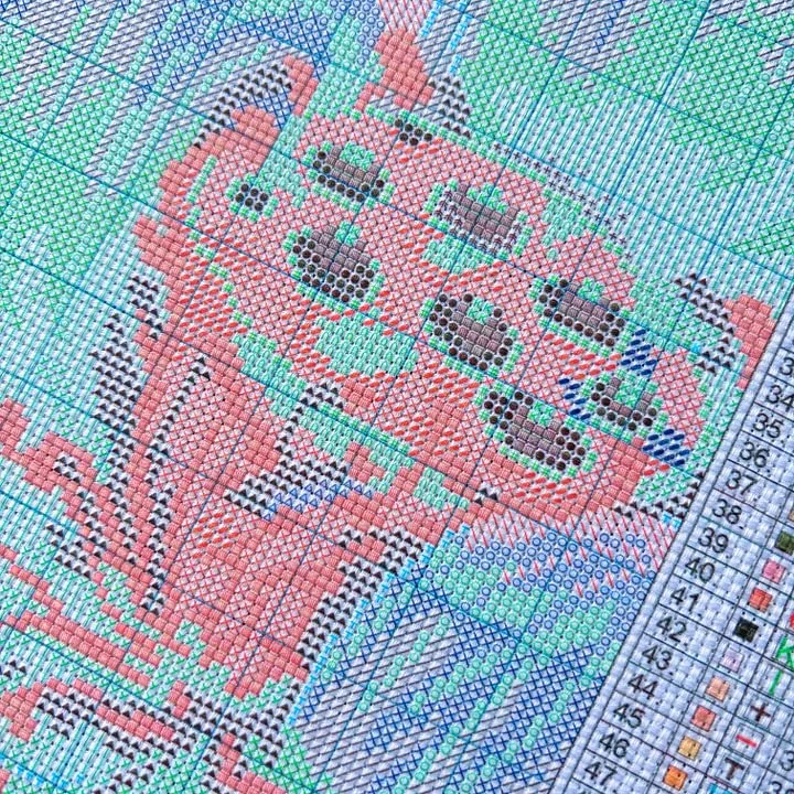 [[CC5130-66 Route Christmas Re - Cross Stitch Stamped Kits Beginners avaliação e preço