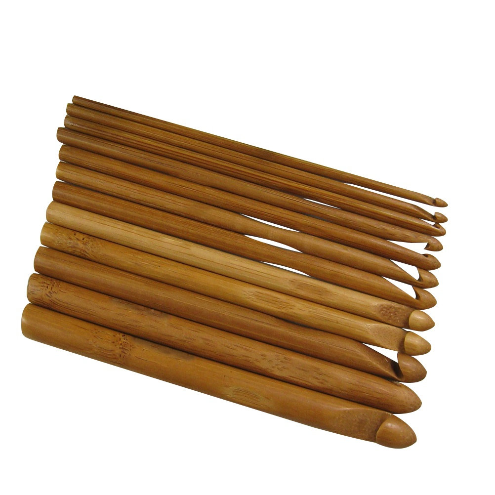 Conjunto de 12 Agulhas de Tric - Wooden Crochet Hooks Ergonomic Handle avaliação e preço